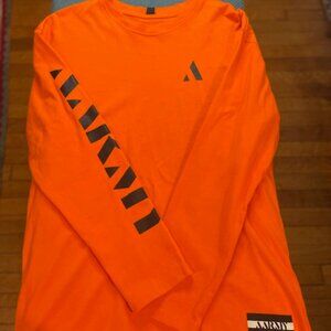 Men's Orange Long Sleeve T-Shirt AARMY (Retail $150) Sz M